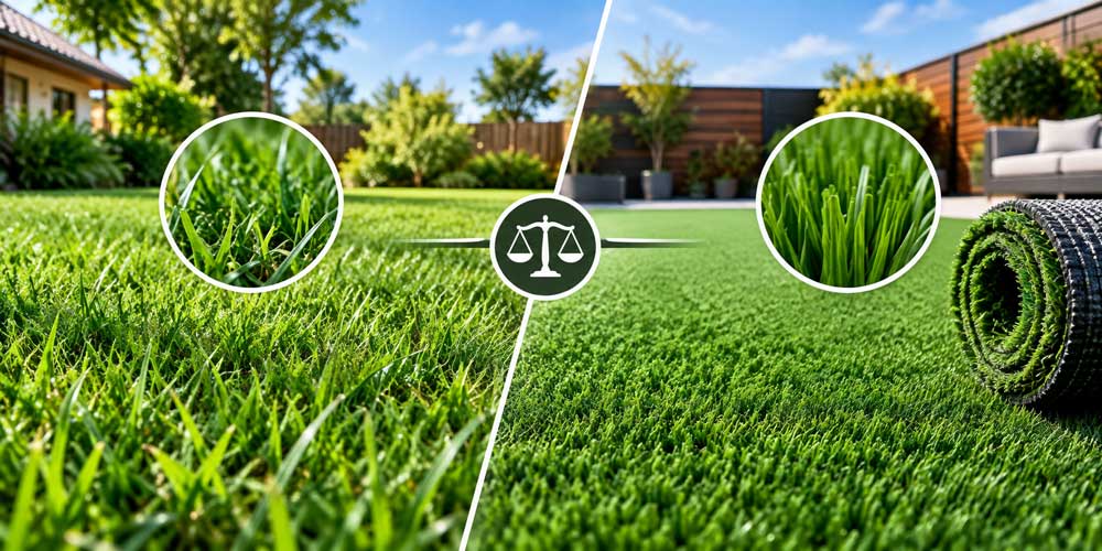 تفاوت چمن مصنوعی و طبیعی؛ کدام برای شما بهتر است؟